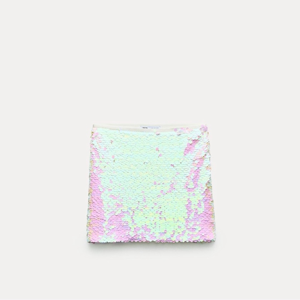 ZARA SEQUIN MINI SKIRT